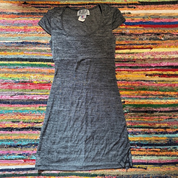 vintage y2k gray marled babydoll dress size small - Picture 1 of 5
